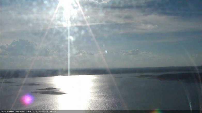 Lake Travis webcam, August 29, 2018 5:05 PM CT