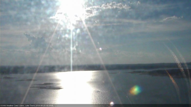 Lake Travis webcam, August 29, 2018 5:20 PM CT