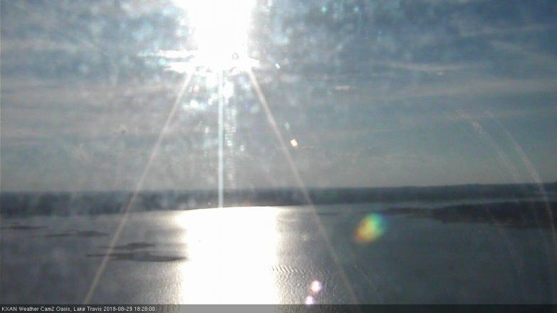 Lake Travis webcam, August 29, 2018 5:30 PM CT