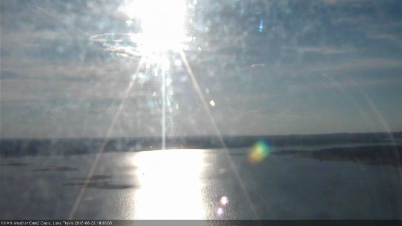 Lake Travis webcam, August 29, 2018 5:35 PM CT