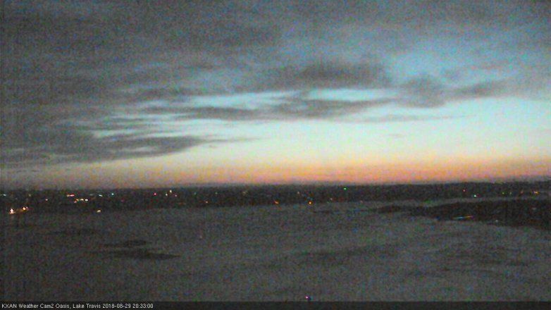 Lake Travis webcam, August 29, 2018 7:35 PM CT