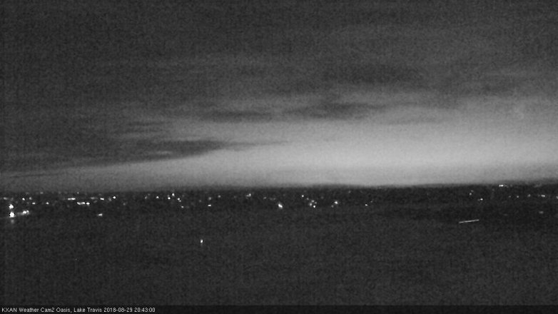 Lake Travis webcam, August 29, 2018 7:45 PM CT