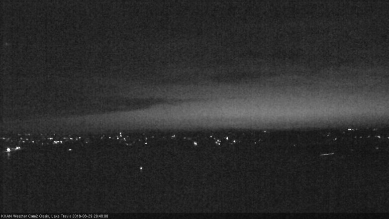 Lake Travis webcam, August 29, 2018 7:50 PM CT