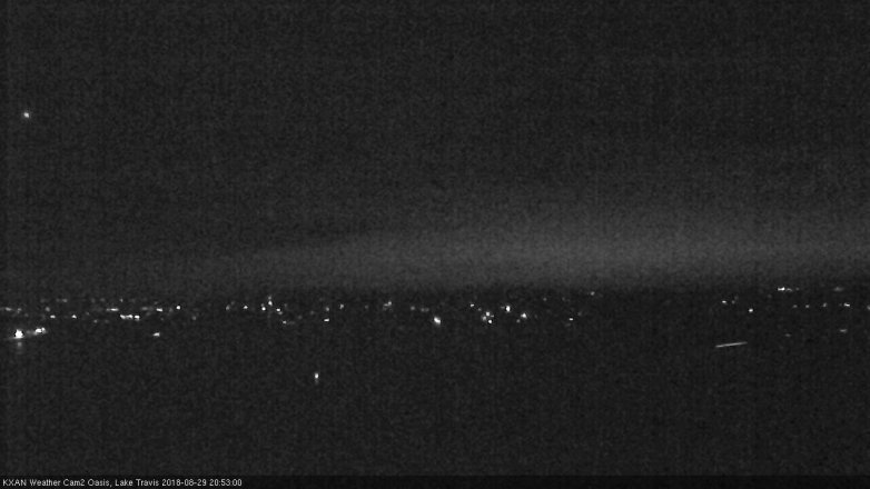 Lake Travis webcam, August 29, 2018 7:55 PM CT