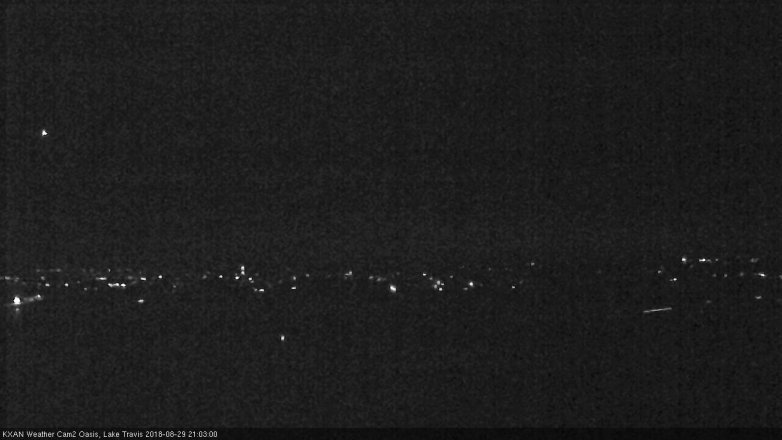 Lake Travis webcam, August 29, 2018 8:05 PM CT
