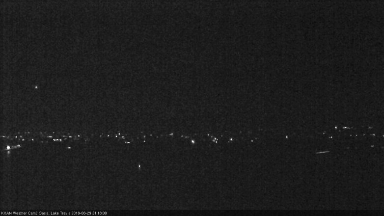 Lake Travis webcam, August 29, 2018 8:20 PM CT