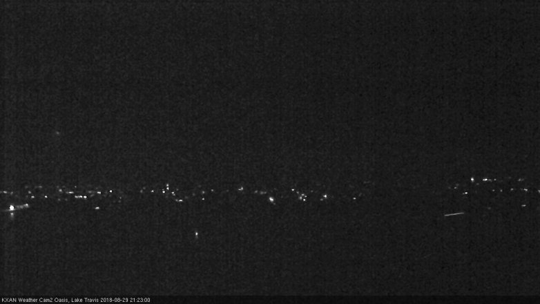 Lake Travis webcam, August 29, 2018 8:25 PM CT