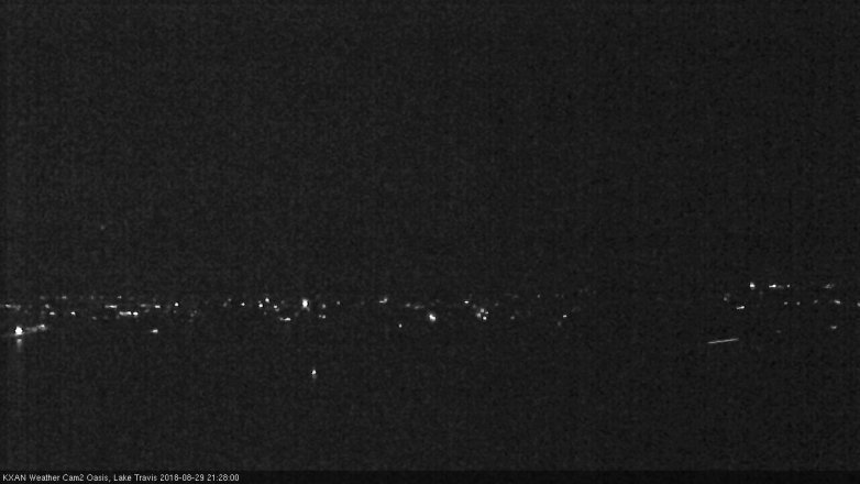 Lake Travis webcam, August 29, 2018 8:30 PM CT
