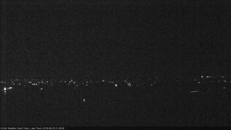Lake Travis webcam, August 29, 2018 8:40 PM CT