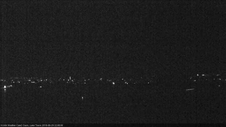 Lake Travis webcam, August 29, 2018 9:10 PM CT