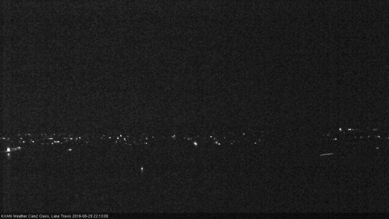 Lake Travis webcam, August 29, 2018 9:15 PM CT