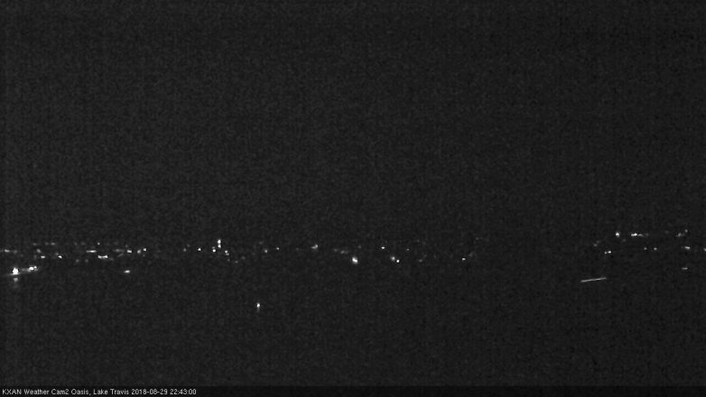 Lake Travis webcam, August 29, 2018 9:45 PM CT