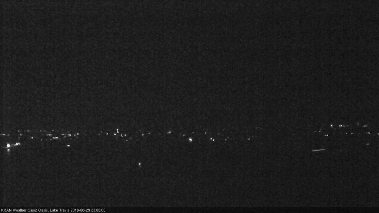 Lake Travis webcam, August 29, 2018 10:05 PM CT