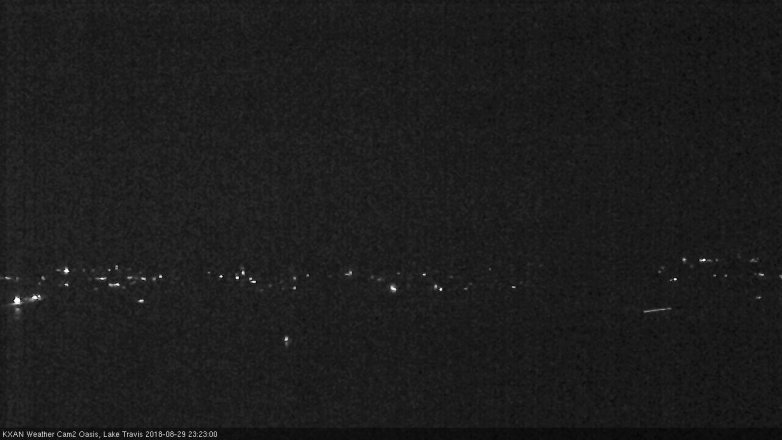 Lake Travis webcam, August 29, 2018 10:25 PM CT