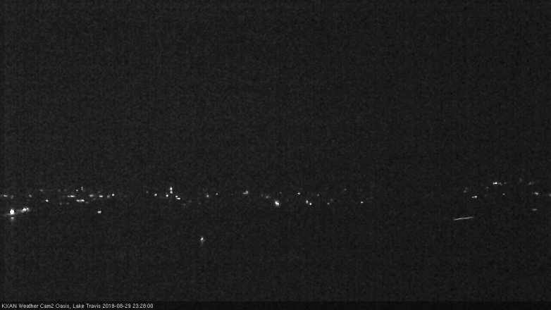 Lake Travis webcam, August 29, 2018 10:30 PM CT