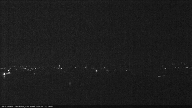 Lake Travis webcam, August 29, 2018 10:50 PM CT