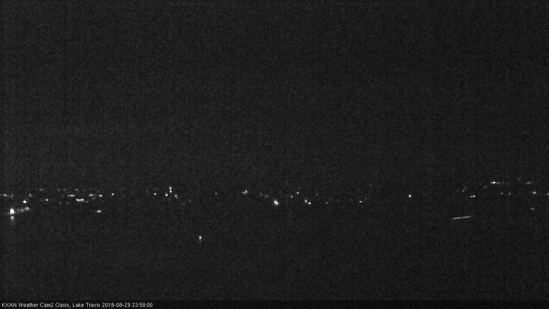 Lake Travis webcam, August 29, 2018 11:00 PM CT