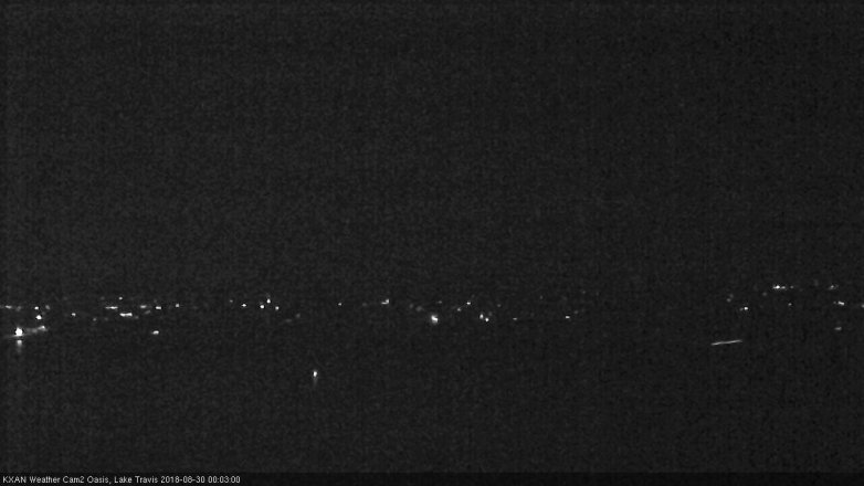 Lake Travis webcam, August 29, 2018 11:05 PM CT