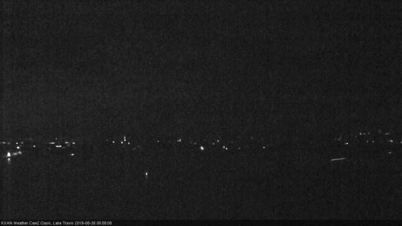Lake Travis webcam, August 29, 2018 11:10 PM CT