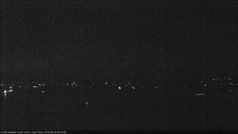 Lake Travis webcam, August 29, 2018 11:20 PM CT