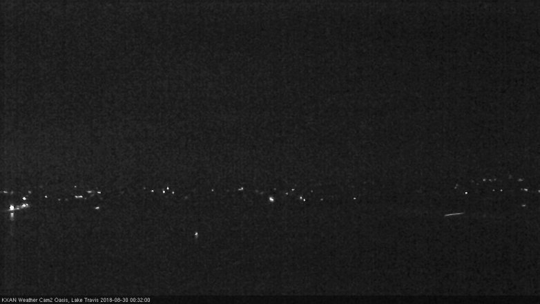 Lake Travis webcam, August 29, 2018 11:35 PM CT