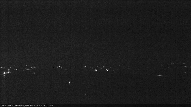 Lake Travis webcam, August 29, 2018 11:50 PM CT