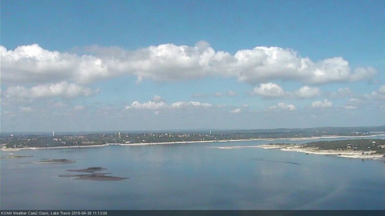 Lake Travis webcam, August 30, 2018 10:15 AM CT