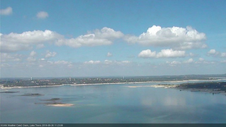 Lake Travis webcam, August 30, 2018 10:25 AM CT