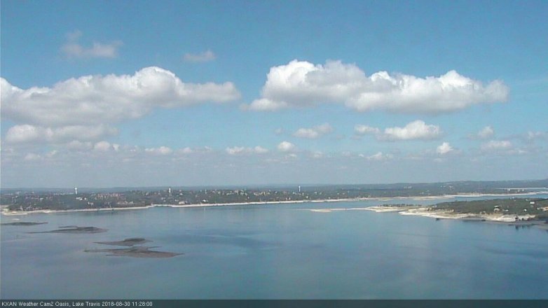 Lake Travis webcam, August 30, 2018 10:30 AM CT