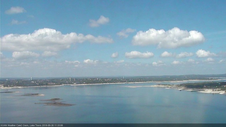 Lake Travis webcam, August 30, 2018 10:35 AM CT