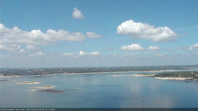 Lake Travis webcam, August 30, 2018 10:40 AM CT