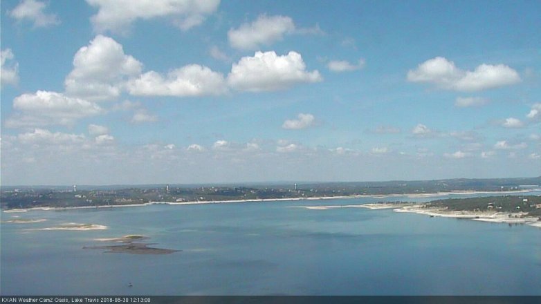 Lake Travis webcam, August 30, 2018 11:15 AM CT