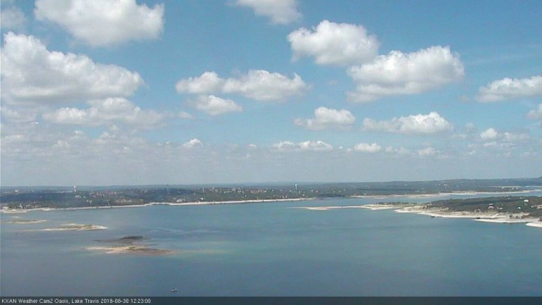 Lake Travis webcam, August 30, 2018 11:25 AM CT