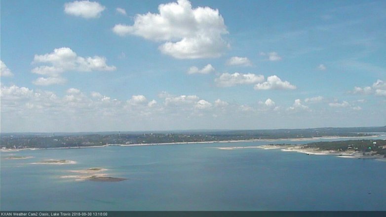 Lake Travis webcam, August 30, 2018 12:20 PM CT