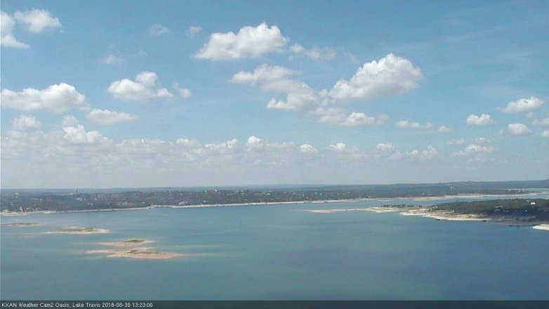 Lake Travis webcam, August 30, 2018 12:25 PM CT