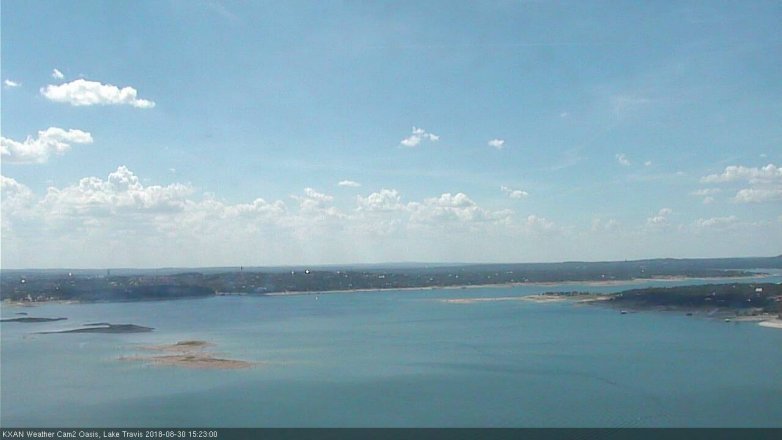 Lake Travis webcam, August 30, 2018 2:25 PM CT