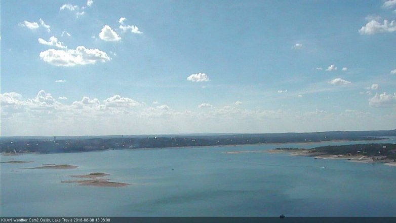 Lake Travis webcam, August 30, 2018 3:10 PM CT