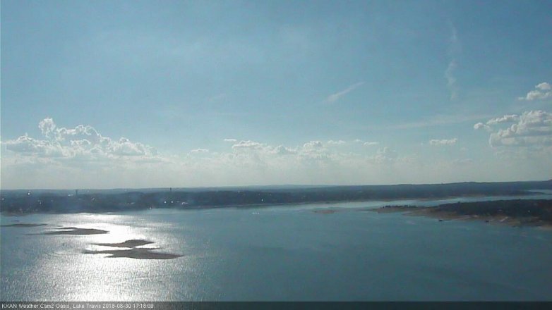 Lake Travis webcam, August 30, 2018 4:20 PM CT