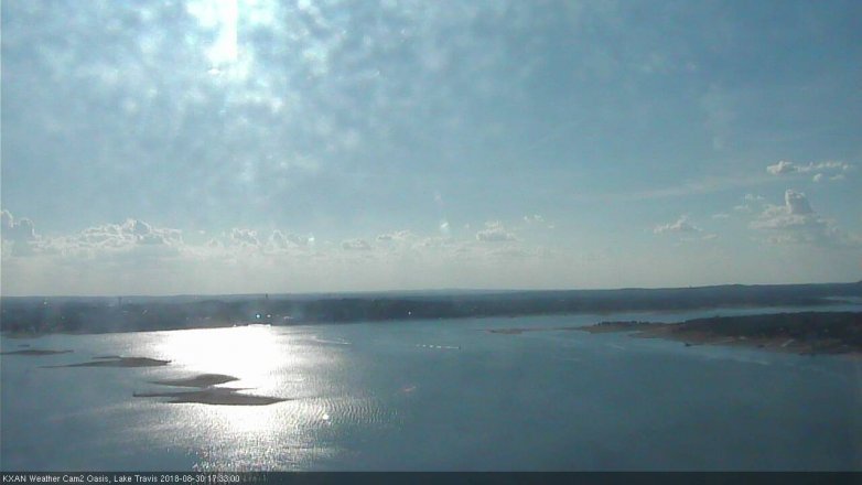 Lake Travis webcam, August 30, 2018 4:35 PM CT