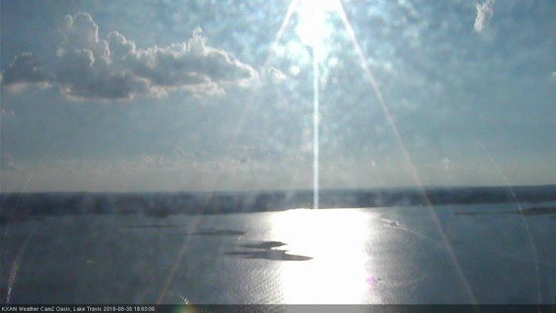 Lake Travis webcam, August 30, 2018 5:05 PM CT