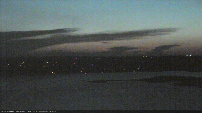 Lake Travis webcam, August 30, 2018 7:40 PM CT