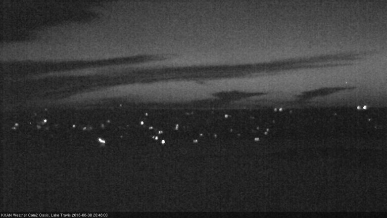 Lake Travis webcam, August 30, 2018 7:50 PM CT
