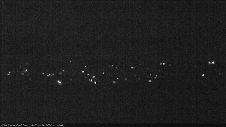Lake Travis webcam, August 30, 2018 8:05 PM CT