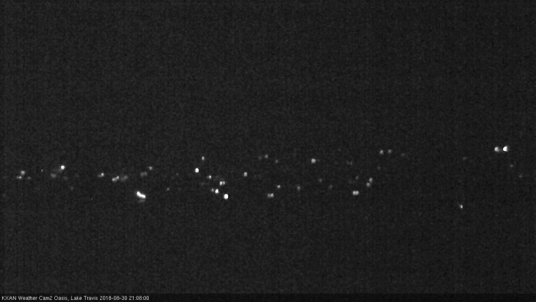 Lake Travis webcam, August 30, 2018 8:10 PM CT