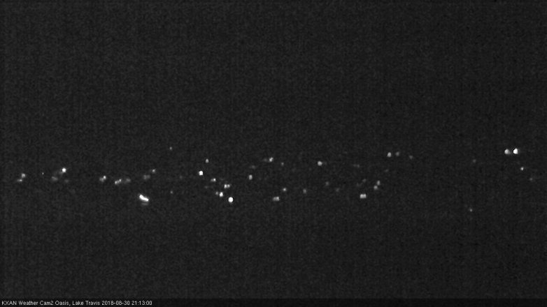 Lake Travis webcam, August 30, 2018 8:15 PM CT