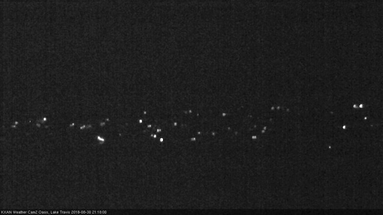 Lake Travis webcam, August 30, 2018 8:20 PM CT