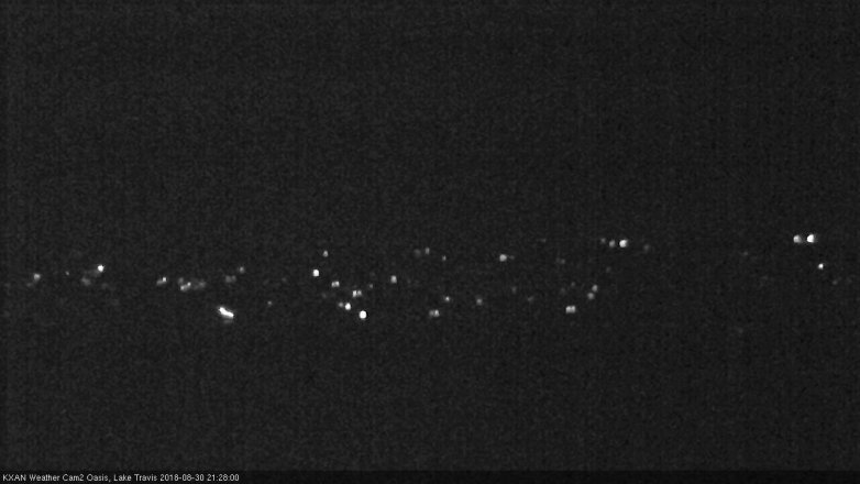 Lake Travis webcam, August 30, 2018 8:30 PM CT