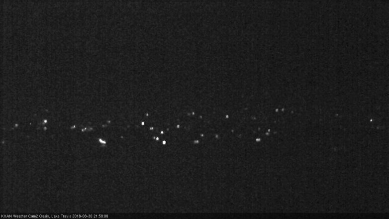 Lake Travis webcam, August 30, 2018 9:00 PM CT