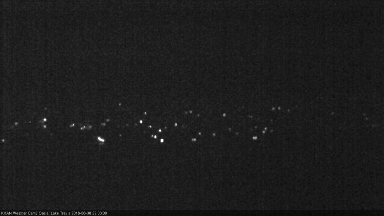 Lake Travis webcam, August 30, 2018 9:05 PM CT