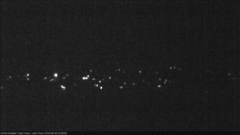 Lake Travis webcam, August 30, 2018 9:10 PM CT